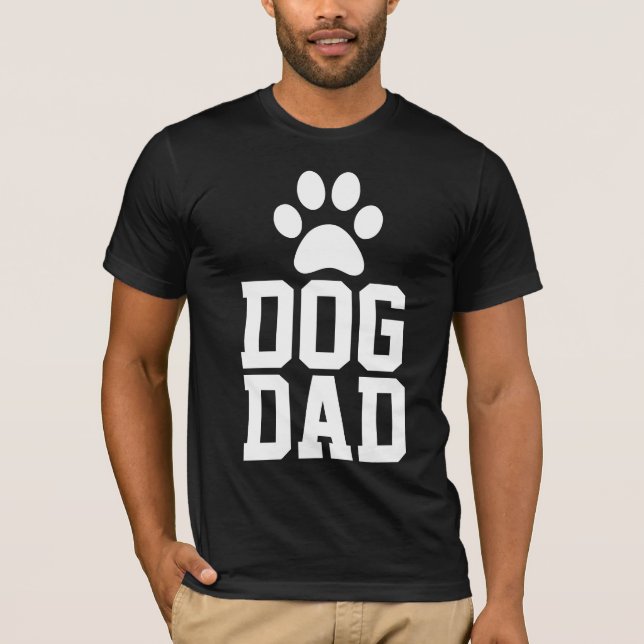 CHIEN DAD T-SHIRTS EN NOIR (Devant)