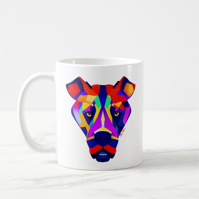 Chien d'Alexandre tasse blanche (Gauche)