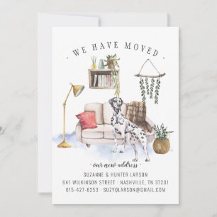 Chien dalmate   Faire-part de déplacement