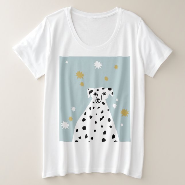 Chien dalmate - Illustration Abstraite Art (Design devant)