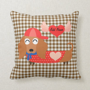 Chien dans le coussin de Valentine de guingan de