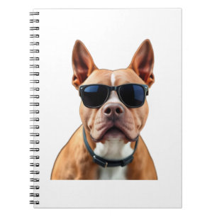 Chien dans lunettes de soleil Carnet spiral