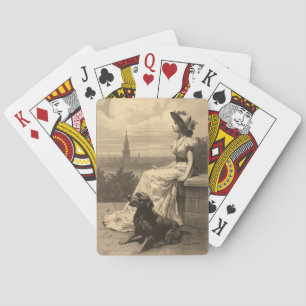 "Chien Days of Summer" Cartes de jeu personnalisée