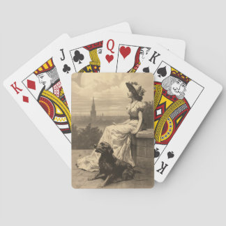 "Chien Days of Summer" Cartes de jeu personnalisée