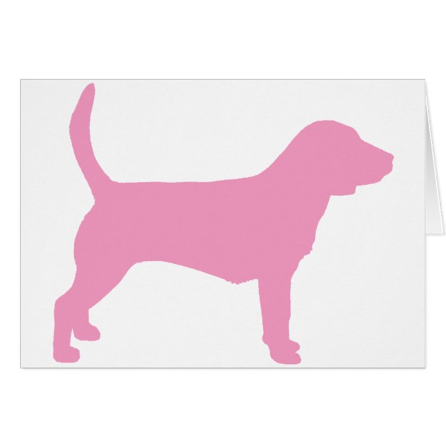 Chien de beagle (dans le rose) (Devant horizontal)