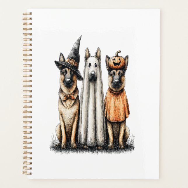 Chien de berger allemand fantôme d'Halloween (Devant)