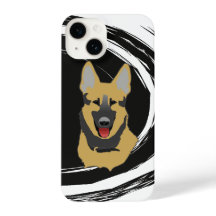Chien de berger allemand Tourbillon Abstrait