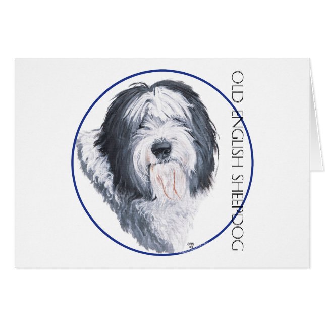 Chien de berger anglais antique Rondelle (Devant horizontal)