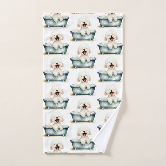 Chien de Bichon Frise (Serviette à main)