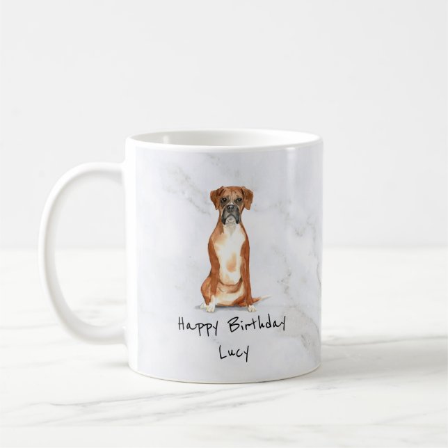 Chien de boîte Mug personnalisé (Gauche)