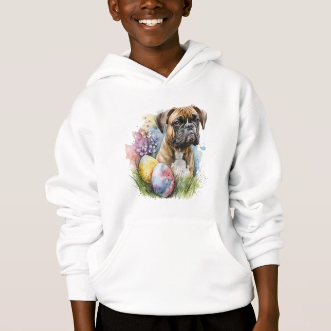 Chien de boxe joyeux Oeuf de Pâques, Bonne Boxe de (Devant)