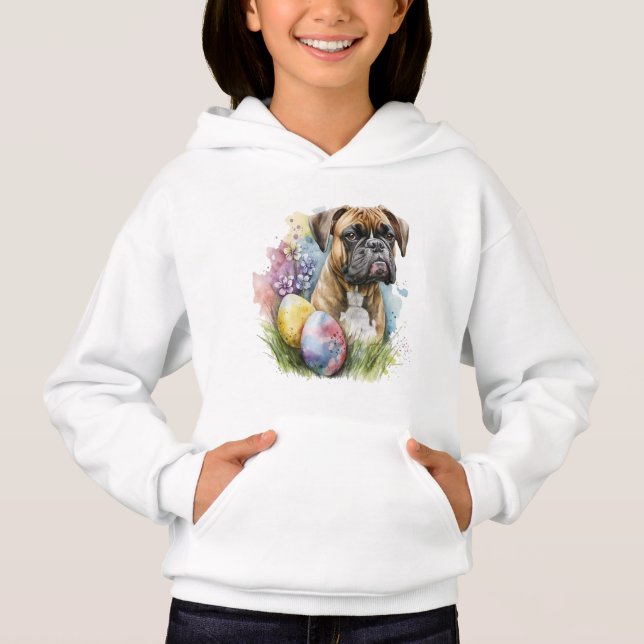 Chien de boxe joyeux Oeuf de Pâques, Bonne Boxe de (Devant)