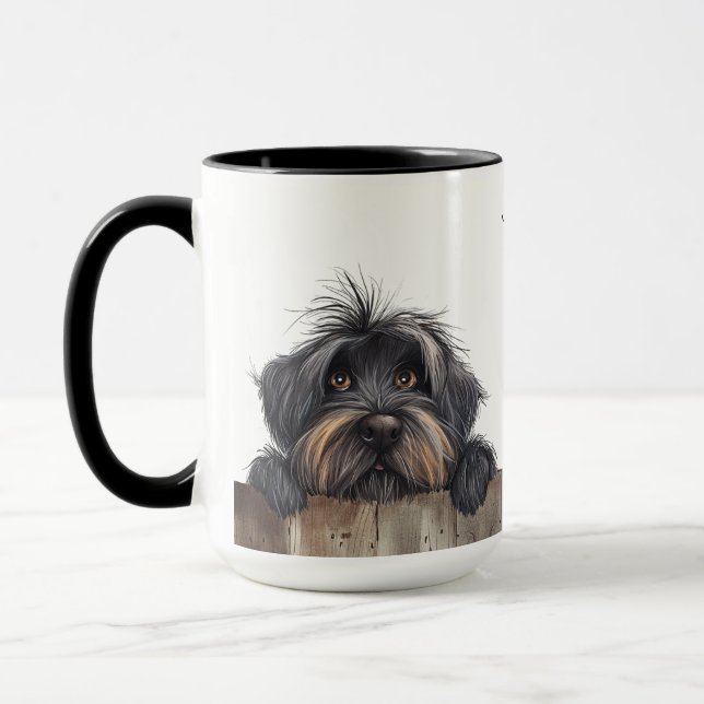 Chien de Briard Mug (Gauche)