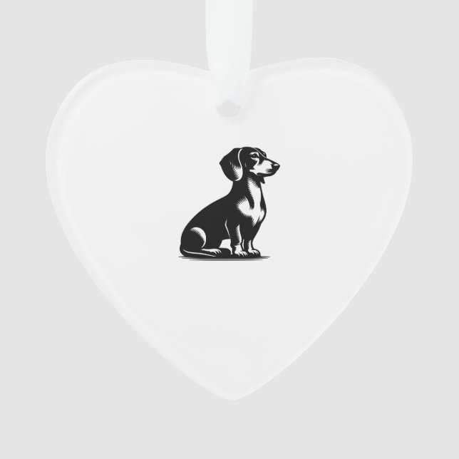 Chien de Chasse Classique Dessin de Dachshund Vint (devant)