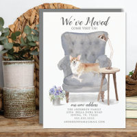 Chien de Corgi | Faire-part de déplacement