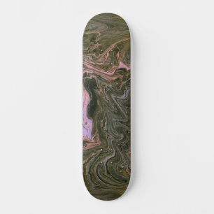 Chien de Cour 1 Rose Vert Abstrait Skateboard