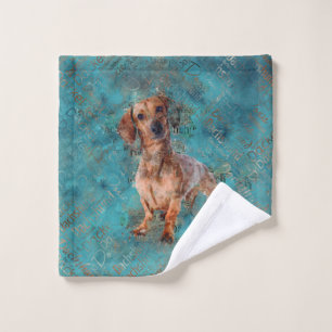 Chien de Dachshund Art multimédia mixte