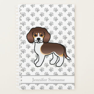 Chien de dessin animé mignon Beagle tricolore au c