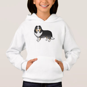 Chien de dessin animé Sheltie Shetland Sheepdog tr