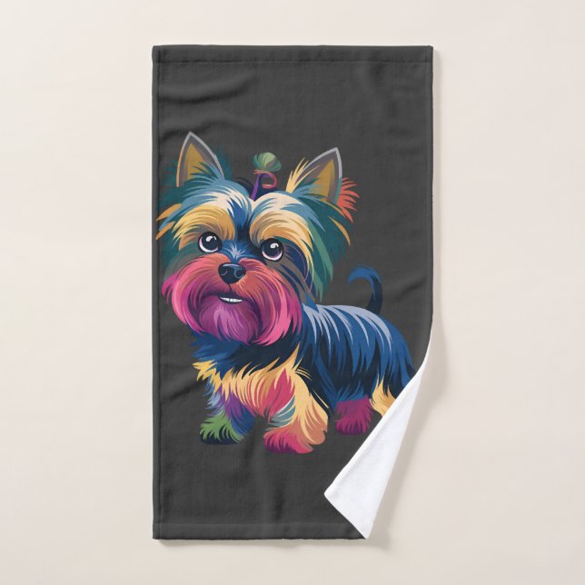 Chien de Graffiti Urbain (Serviette à main)