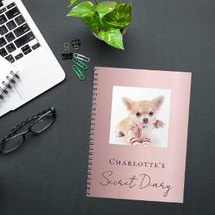 Chien de journal animal photo rose