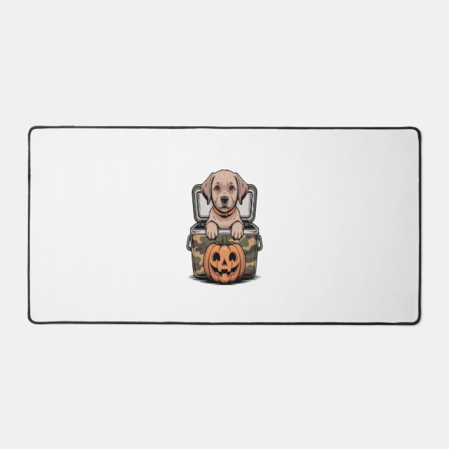 Chien de laboratoire brun Halloween effrayant (Recto)