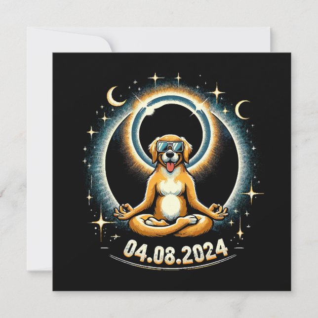 Chien de l'éclipse solaire 2024 (Devant)