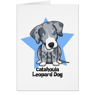Chien de léopard de Catahoula d'étoile de Kawaii