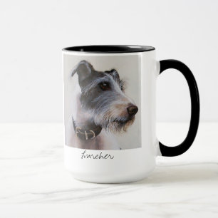 Chien de Lurcher dans la tasse pour aquarelle
