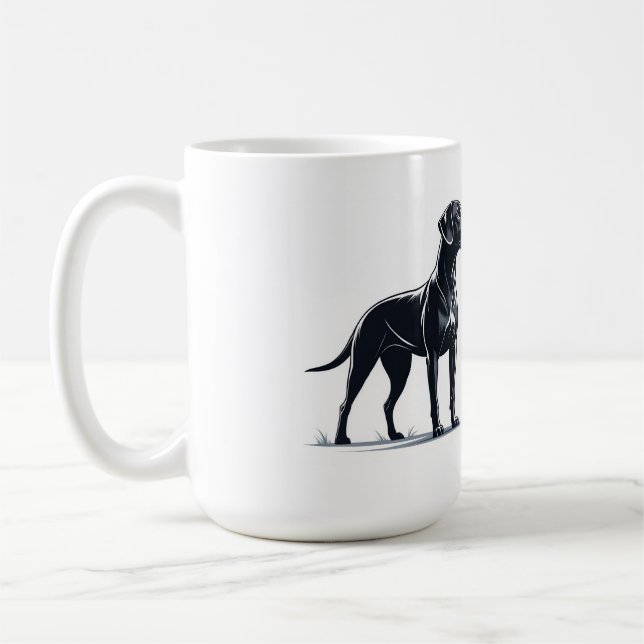 Chien de mode amant mug (Gauche)