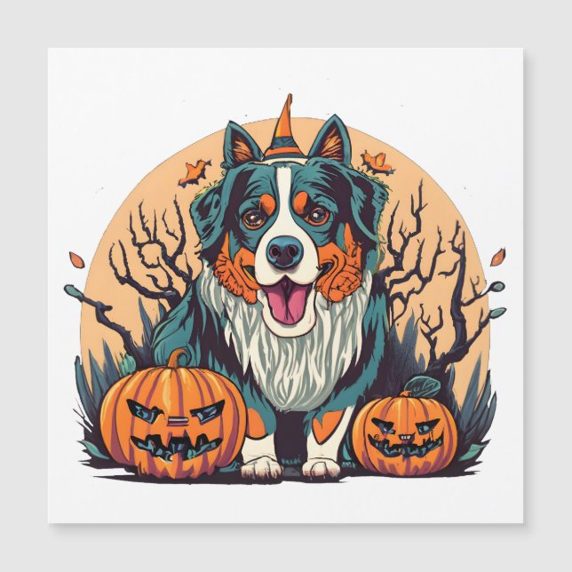Chien de montagne bernois Halloween Éffrayant (Devant)