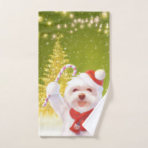 Chien de Noël avec Sucre de canne