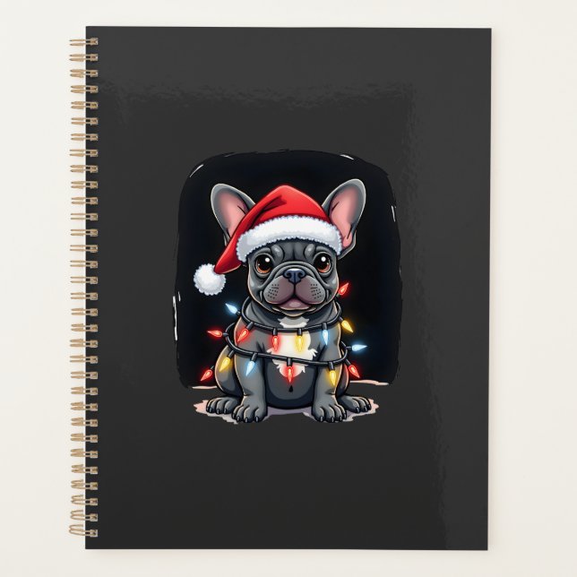 Chien de Noël Bouledogue Français Xmas Frenchie Ho (Devant)
