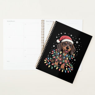 Chien de Noël Dachshund Père Noël Xmas Wiener