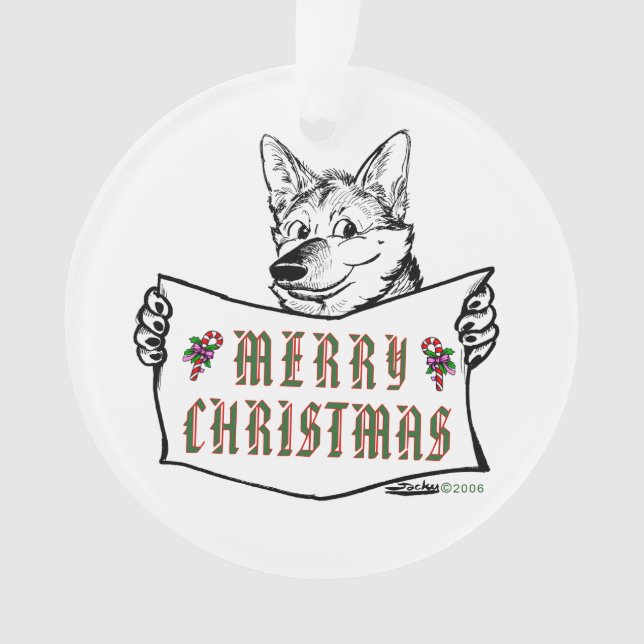 Chien de Noël : Joyeux Noël ! (devant)
