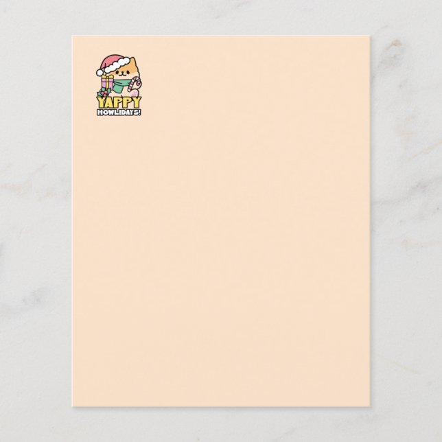 Chien de Noël mignon - Yappy Howlidays (Devant)