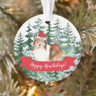 Chien de Noël Shetland Sheepdog