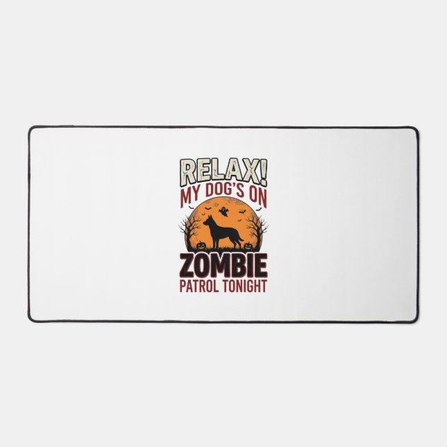 Chien de patrouille zombie Halloween Gravure vinta (Recto)