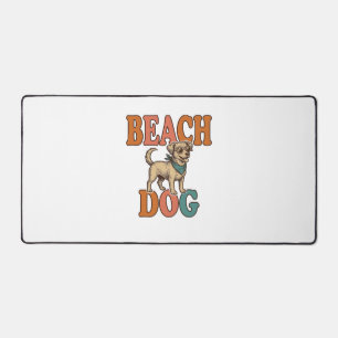 Chien de plage gravure vintage création graphique_