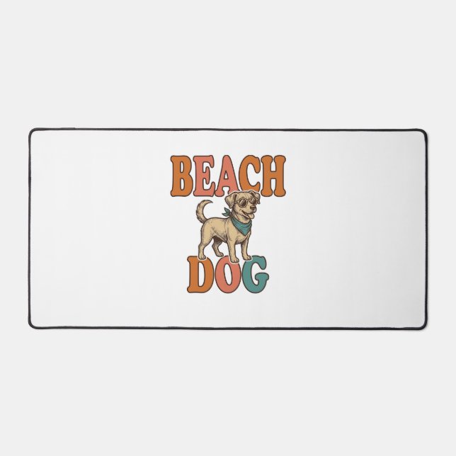 Chien de plage gravure vintage création graphique_ (Recto)