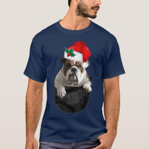 Chien de poche anglais en T-shirt de Noël de Chien