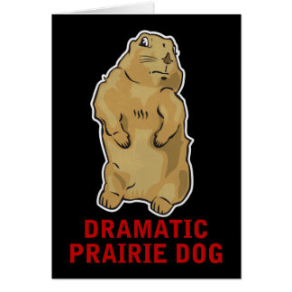 Chien de prairie dramatique