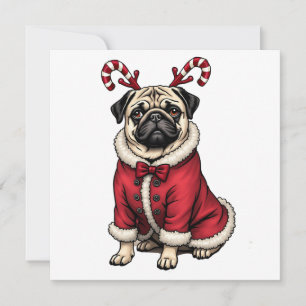 Chien de Pub en Tenue de Père Noël pour Amateur de