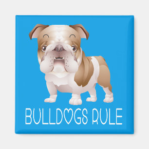 Chien de race Bouledogue Anglais Bleu Magnet