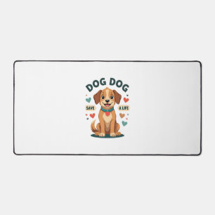 Chien de sauvetage mignon vintage sauve une vie Ca