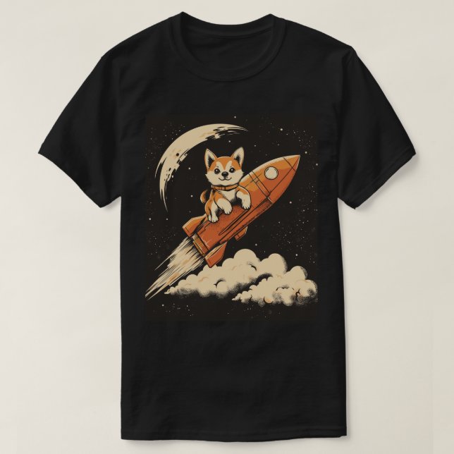 Chien de Shiba Inu sur un T-shirt (Design devant)