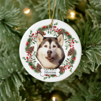 Chien de Sibérie Husky Personnalisé Pet Ornement
