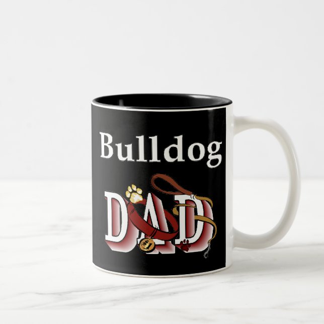 Chien de taureau anglais Papa Mug (Droit)