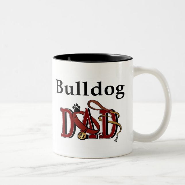 Chien de taureau anglais Papa Mug (Droit)