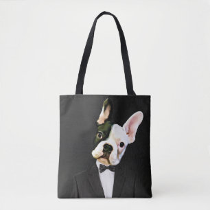 Chien de taureau français dans un Sac fourre-tout